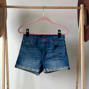 *SOLD* J Crew high rise denim shorts, size 27